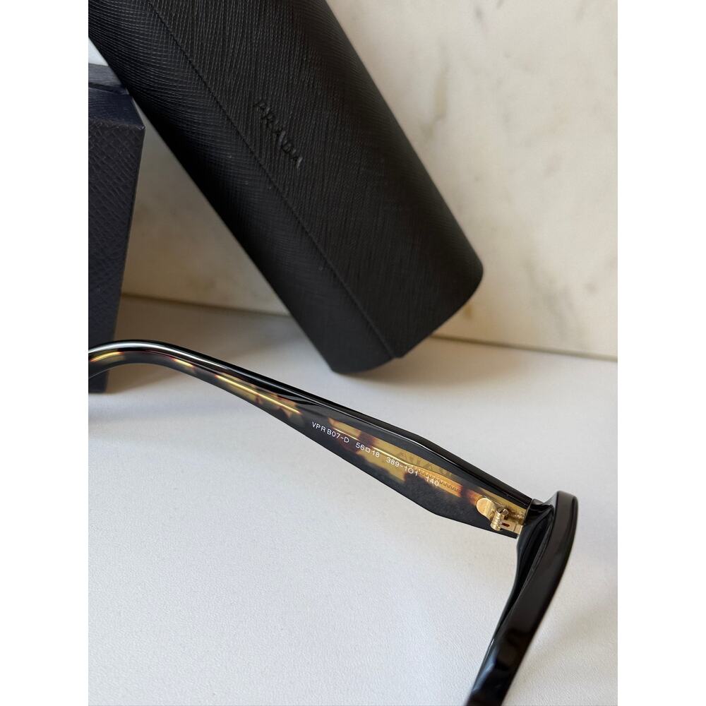 NEW Prada PR B07VD Black Tortoise Eyeglasses Frames - Picture 6 of 8